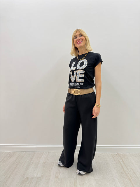 T-Shirt Love Nera