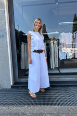 Giuliana White Culotte Trousers