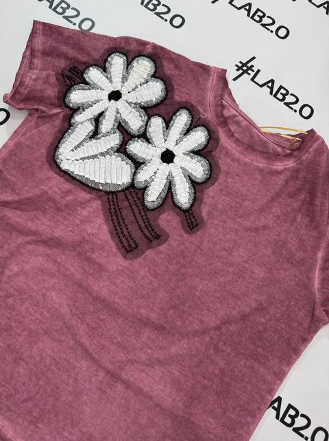 T-shirt Letizia Pink Delavè