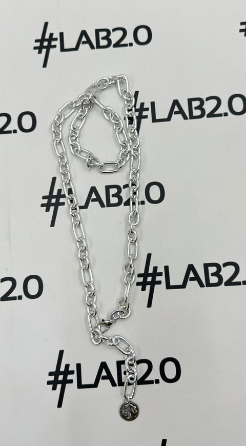 Long Silver Necklace