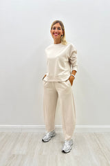 Pantalone Rhianna BARREL Panna