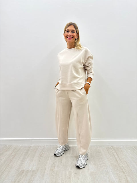 Pantalone Rhianna BARREL Panna