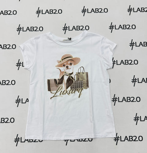 Camiseta Lux marrón