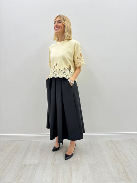 Camiseta Perla amarillo claro
