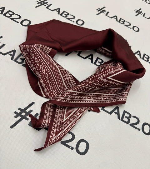 Foulard Bandana Bordeaux