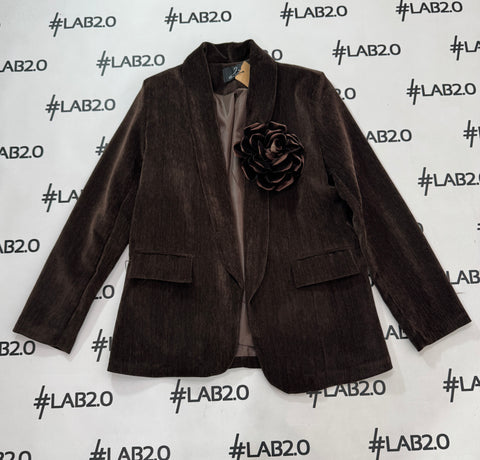 Blazer Velvet Marrone