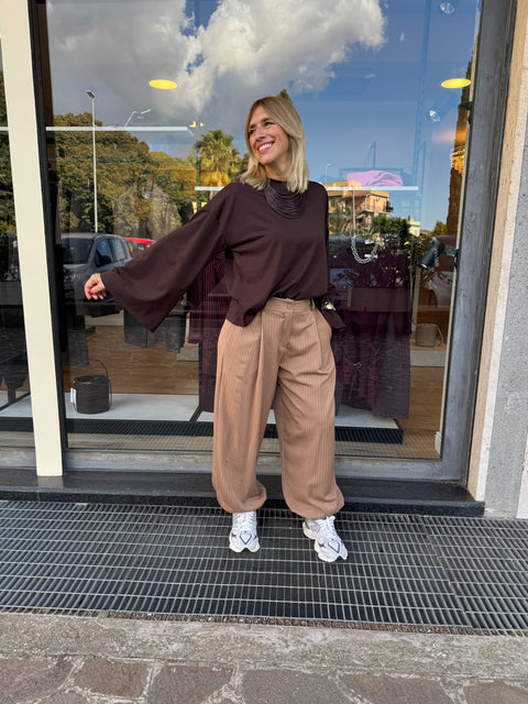 Maglietta Chanty Marrone