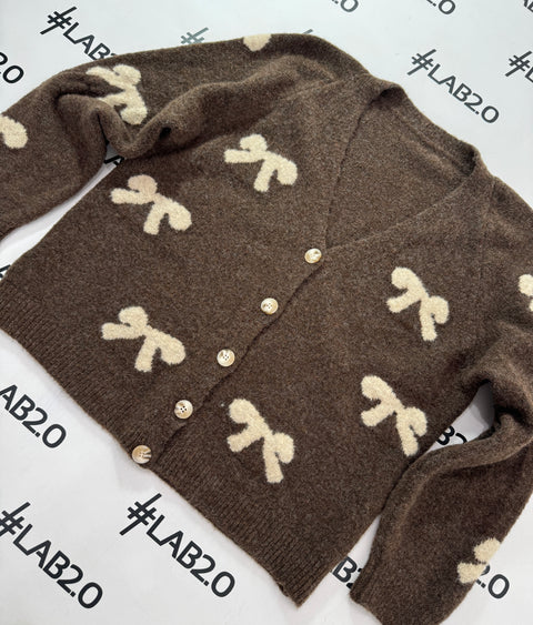 Cardigan Fiocchetti Marrone