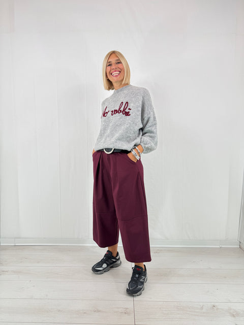 Pantalone Anita Bordeaux