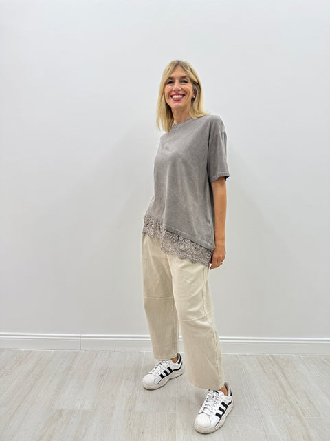 T-shirt Gliz Tortora