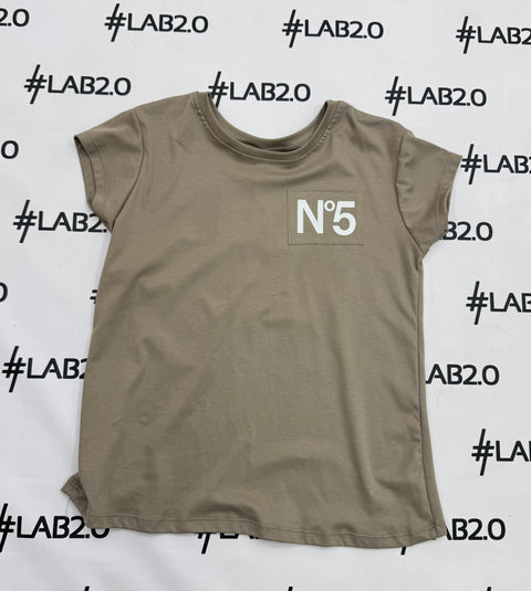 T-shirt Cinque Tortora