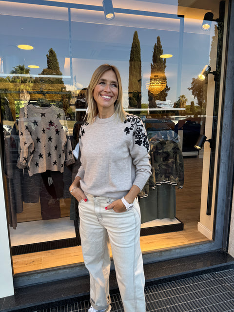 Elegant Taupe Sweater