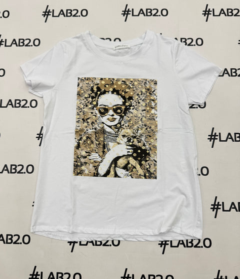 Beige Frida Fashion T-shirt