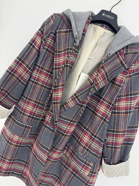 Blazer Debora Bordeaux Grigio