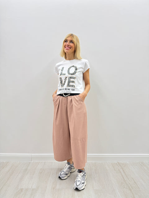 Camiseta Love blanca