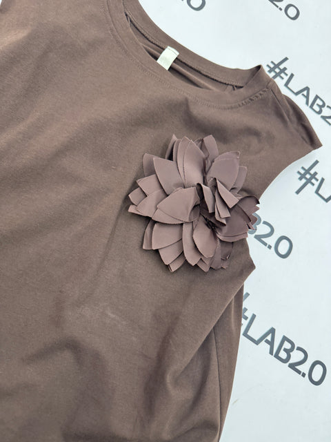 T-shirt Spilla Marrone