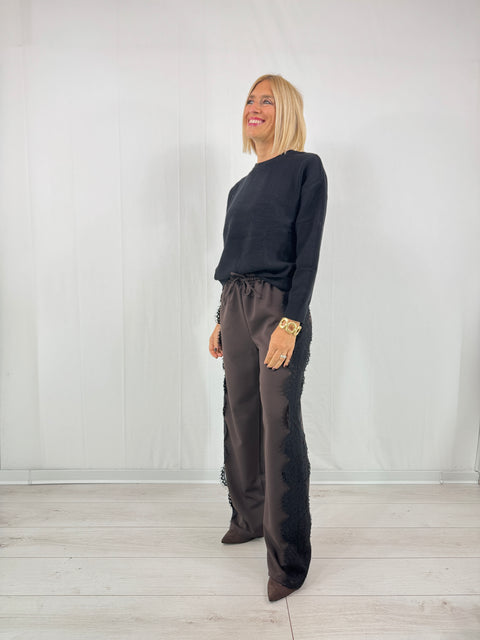 Pantalone Erika Marrone