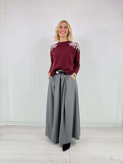 Maglioncino Emilia Bordeaux