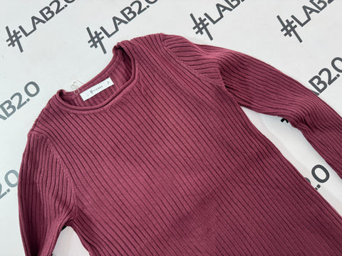 Basic Girocollo Bordeaux