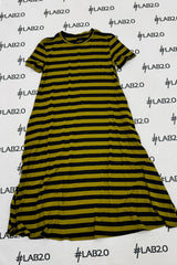 Abito Desire RIGHE Verde Nero