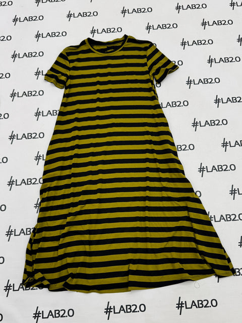 Abito Desire RIGHE Verde Nero