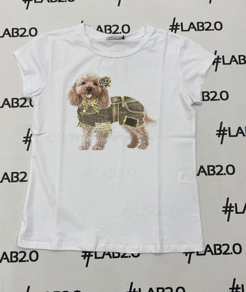 T-Shirt Barboncino Marrone