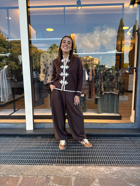 Cardigan Japan Marrone
