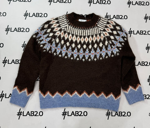 Maglione Etnic Marrone