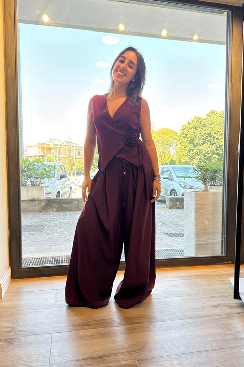 Completo Rossella Bordeaux