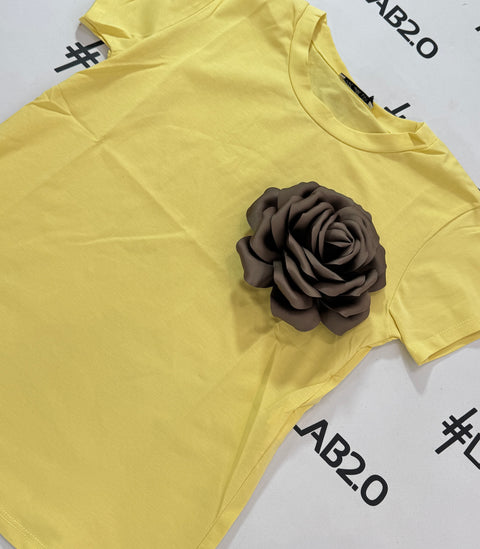 T-shirt Fiore Giallina