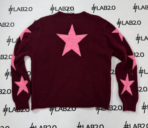 Maglione Stars Bordeaux