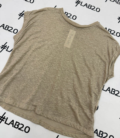 Camiseta Kia de lino beige