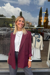 Blazer Ginevra Jess Bordeaux