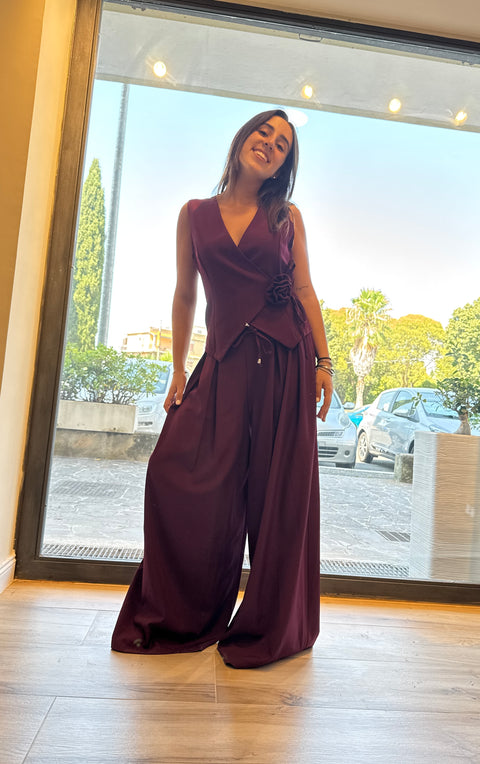 Completo Rossella Bordeaux