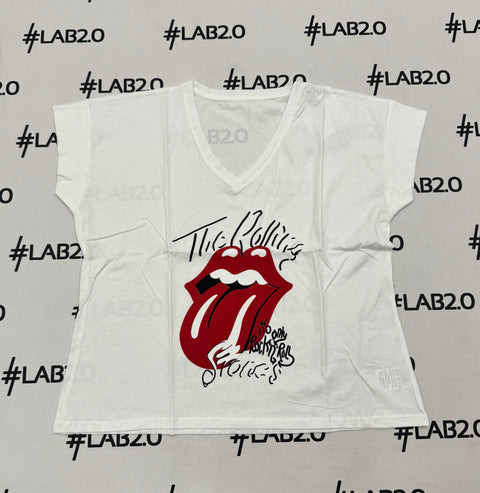 T-Shirt Stone Bianca