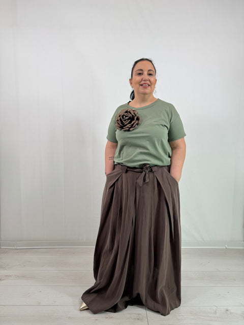 T-Shirt  Fiore Militare Curvy