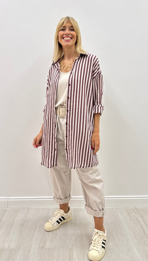 Diana Burgundy Shirt