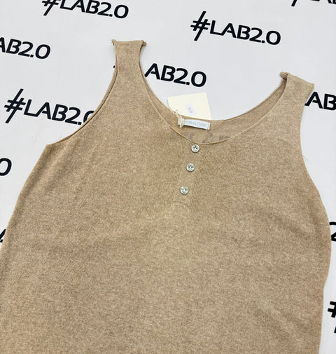Camiseta de tirantes Cindy Beige