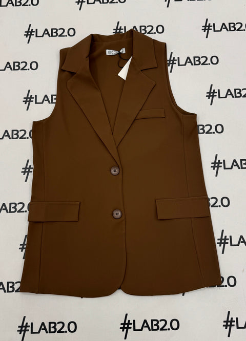 Gilet Noemi Marrone