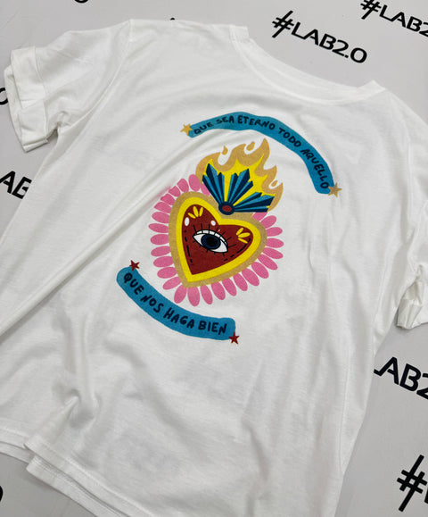 T-shirt Heart Bianca