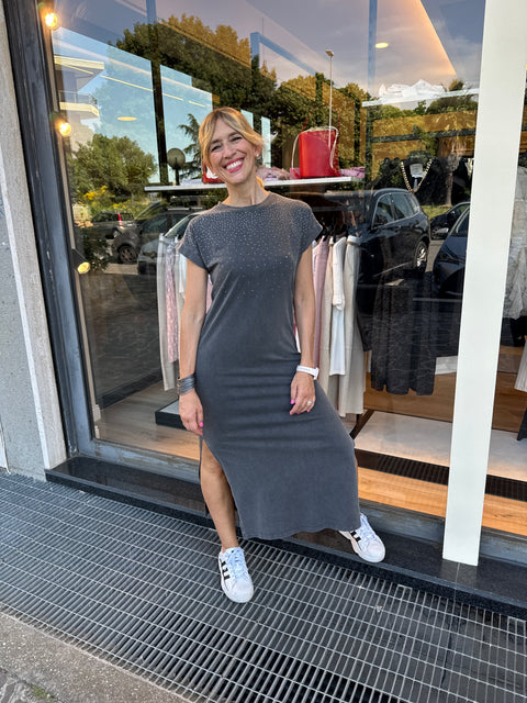 Brill Washed Grey Dress