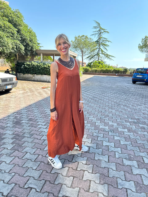 Alice Brick Jumpsuit