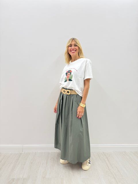 Military green Angie skirt