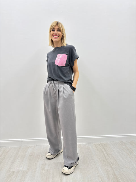T-Shirt Taschino Grigia