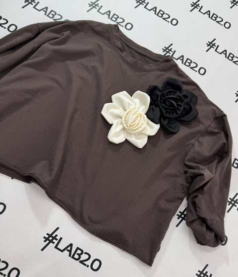Felpa Roses Cioccolato