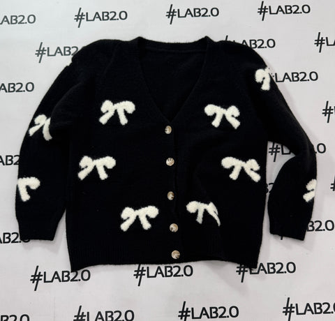 Cardigan Fiocchetti Nero