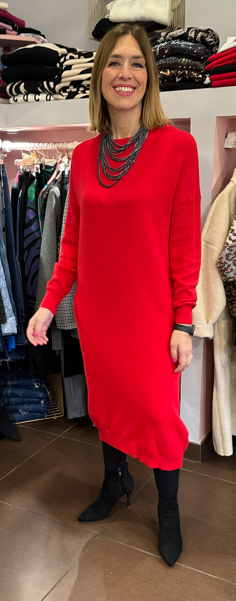 Abito Maglia Red