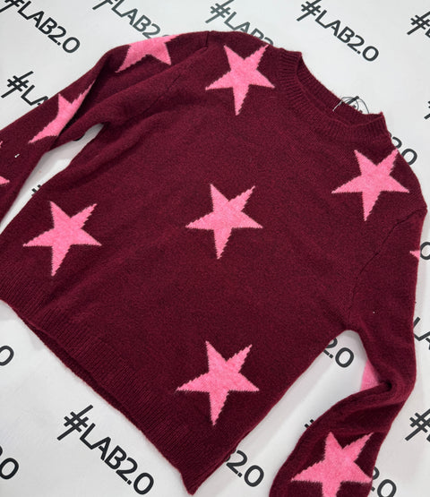Maglione Stars Bordeaux