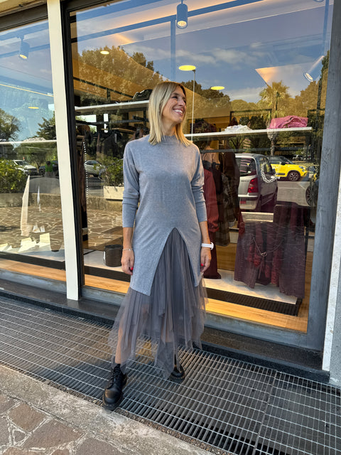 Abito Louise Grigio
