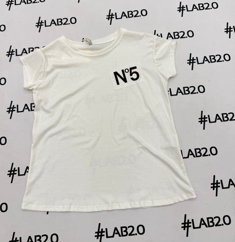 T-shirt Cinque Bianco